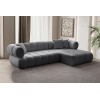 Corner Sofa Petra Right - Dark Grey Dark Grey