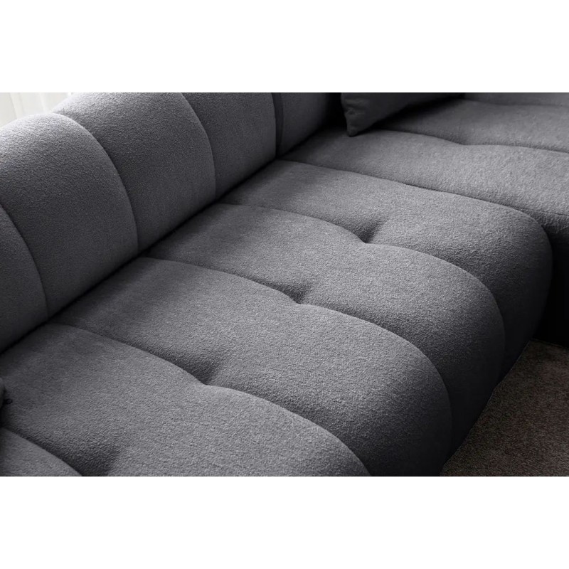 Corner Sofa Petra Right - Dark Grey Dark Grey