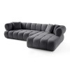 Corner Sofa Petra Right - Dark Grey Dark Grey