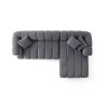 Corner Sofa Petra Right - Dark Grey Dark Grey