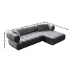 Corner Sofa Petra Right - Dark Grey Dark Grey