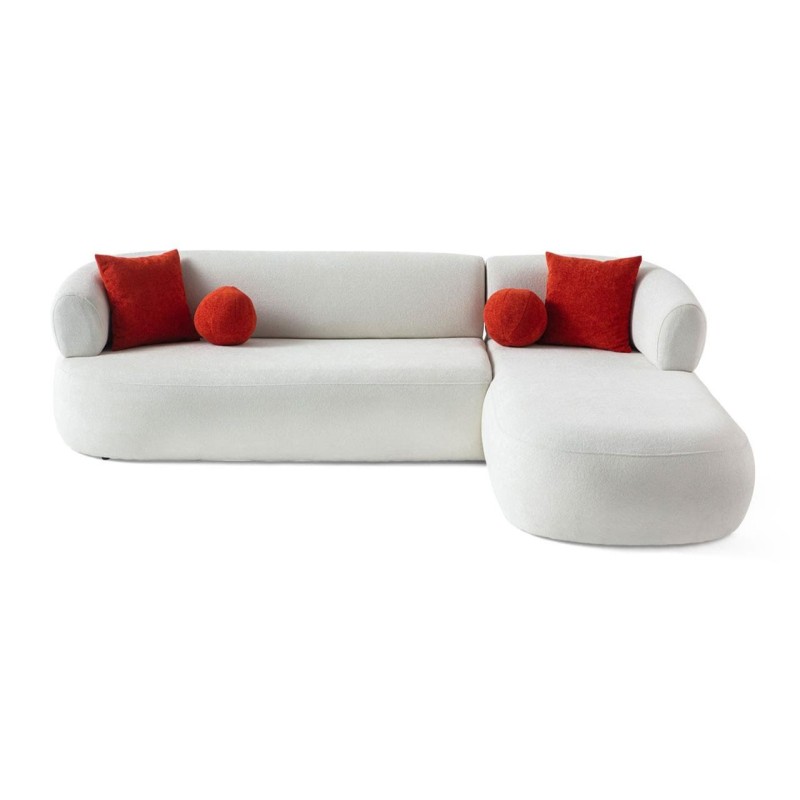 Corner Sofa Roma Right - White White