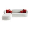 Corner Sofa Roma Left - White White