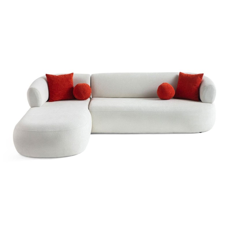 Corner Sofa Roma Left - White White