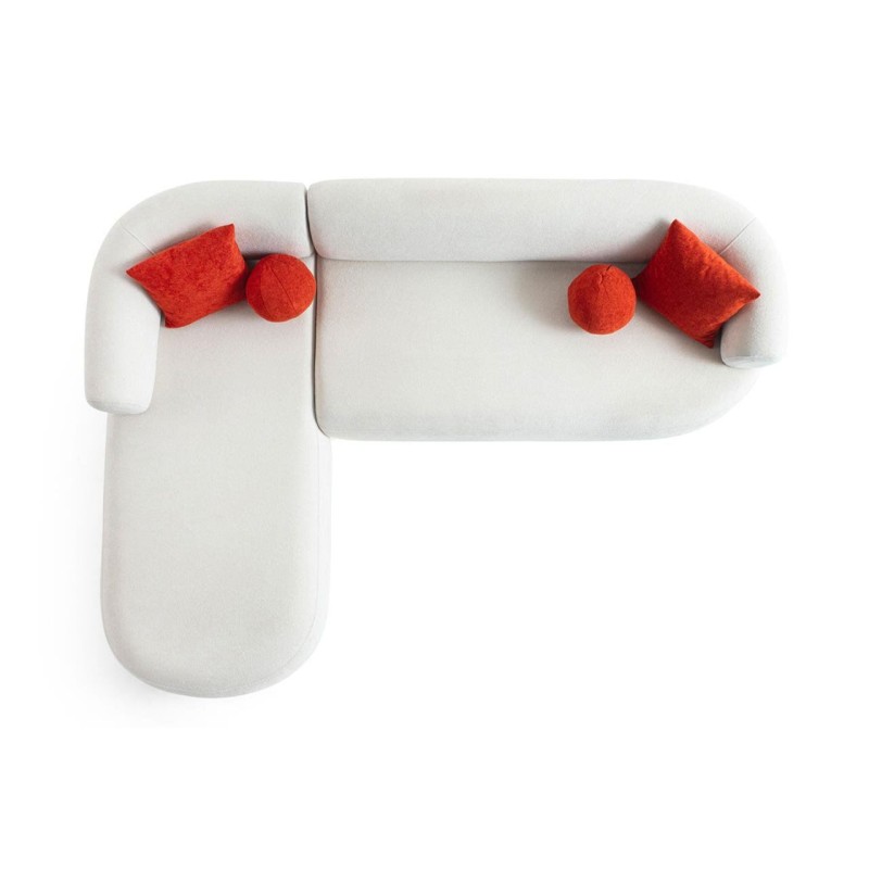 Corner Sofa Roma Left - White White