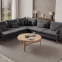 Corner Sofa Flexy L - Anthracite Anthracite