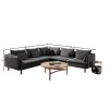 Corner Sofa Flexy L - Anthracite Anthracite