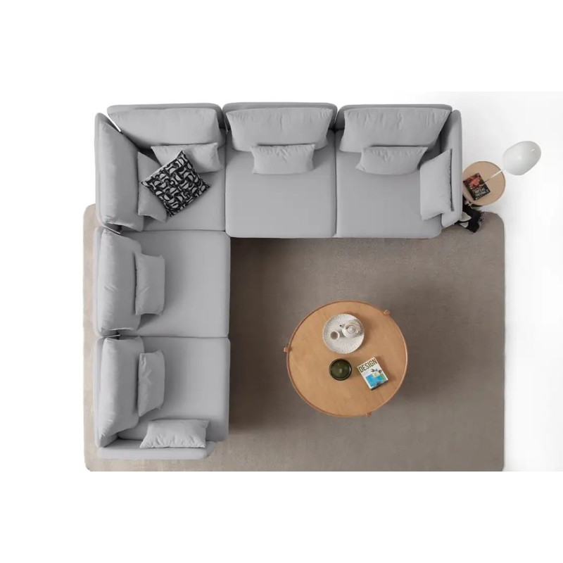 Corner Sofa Flexy L - Grey Grey