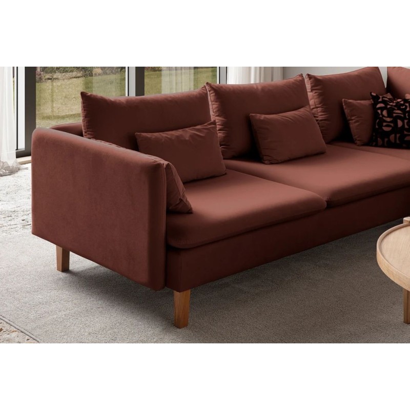 Corner Sofa Flexy L - Tile Red Tile Red