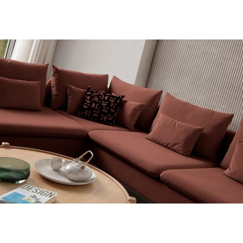 Corner Sofa Flexy L - Tile Red Tile Red