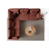Corner Sofa Flexy L - Tile Red Tile Red