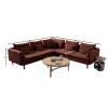 Corner Sofa Flexy L - Tile Red Tile Red