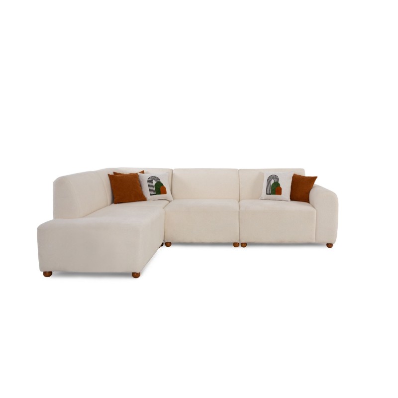 Corner Sofa S-Loft Left - White White