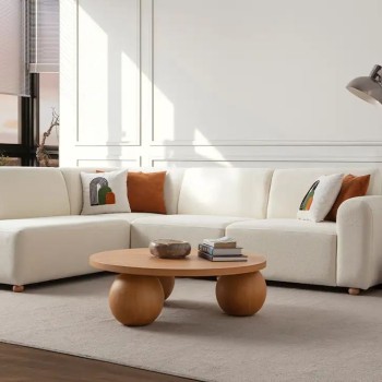 Corner Sofa S-Loft Left - White White