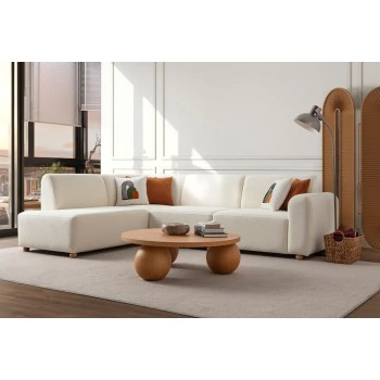 Corner Sofa S-Loft Left - White White