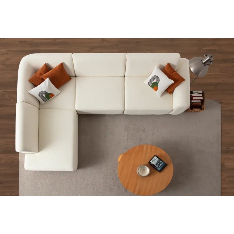 Corner Sofa S-Loft Left - White White