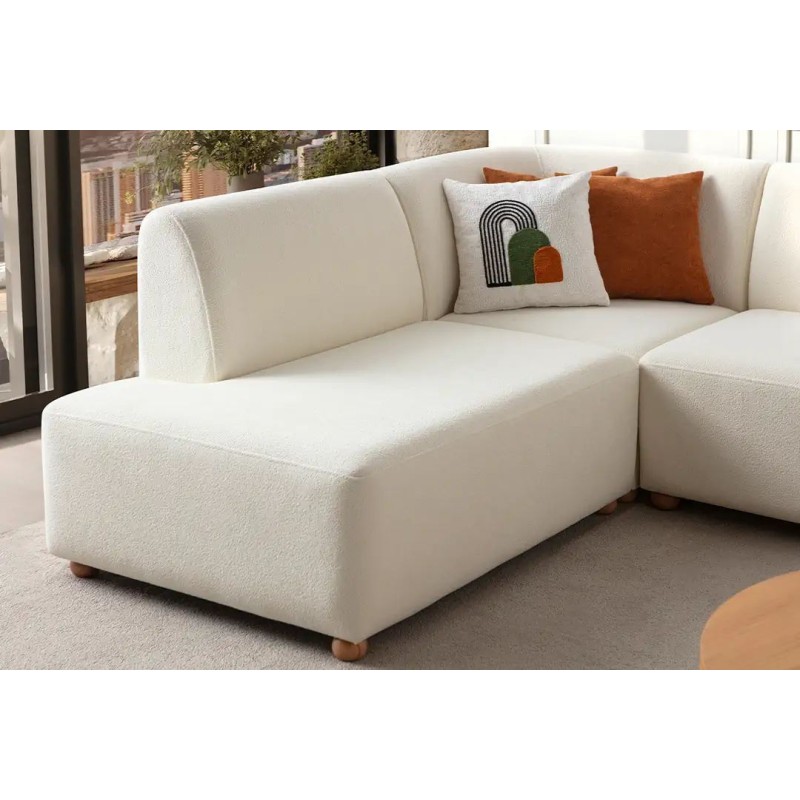 Corner Sofa S-Loft Left - White White