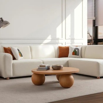 Corner Sofa S-Loft Right - White White