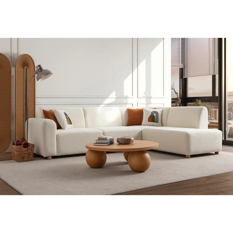 Corner Sofa S-Loft Right - White White