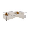 Corner Sofa S-Loft Right - White White