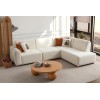 Corner Sofa S-Loft Right - White White