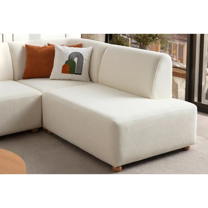 Corner Sofa S-Loft Right - White White