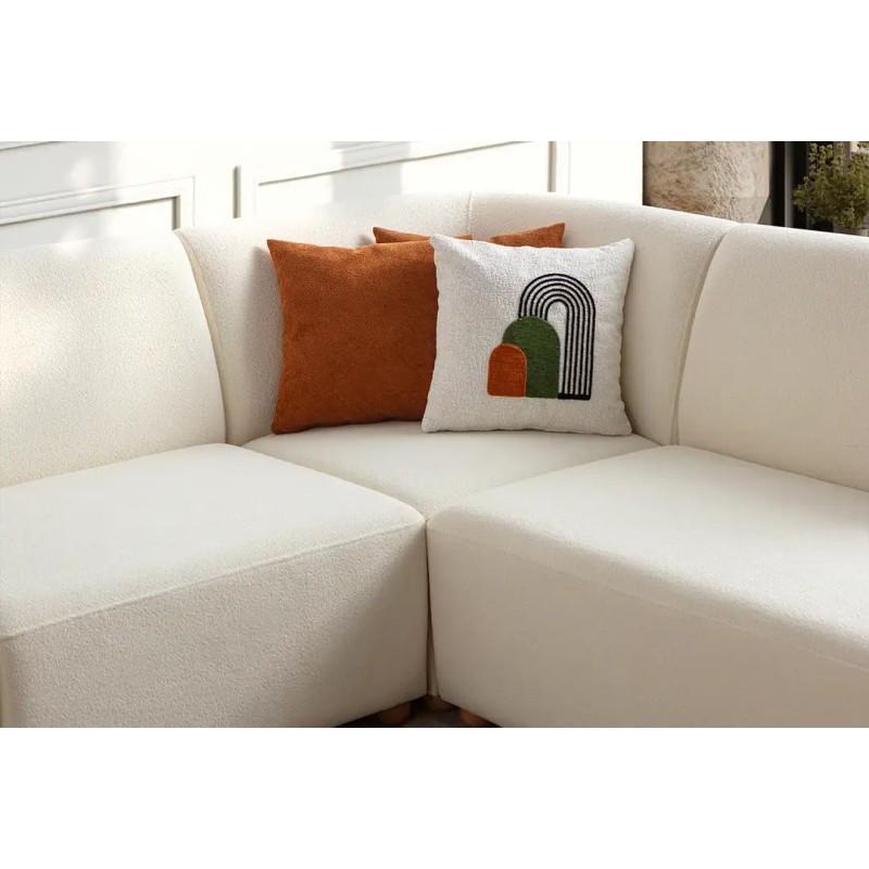 Corner Sofa S-Loft Right - White White