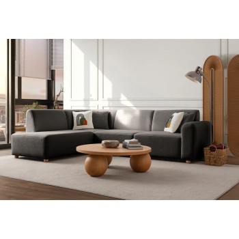 Corner Sofa S-Loft Left - Anthracite Anthracite