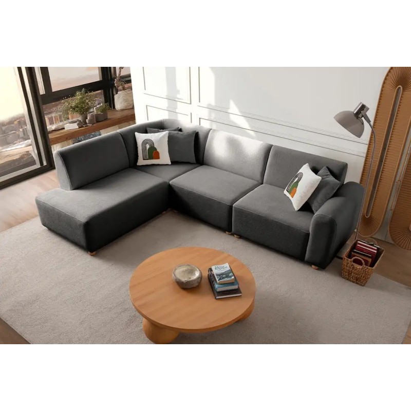 Corner Sofa S-Loft Left - Anthracite Anthracite