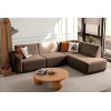 Corner Sofa S-Loft Right - Brown Brown