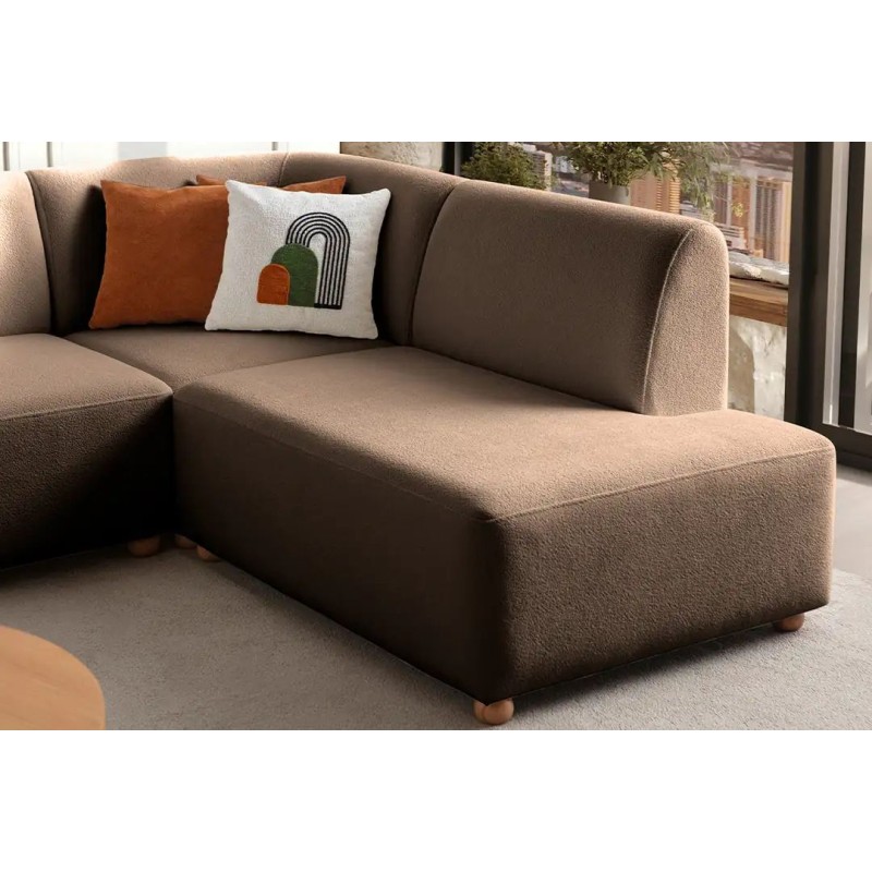 Corner Sofa S-Loft Right - Brown Brown
