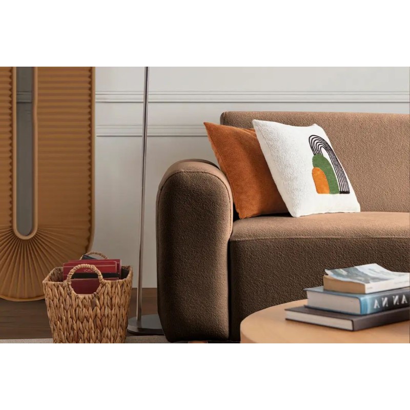 Corner Sofa S-Loft Right - Brown Brown