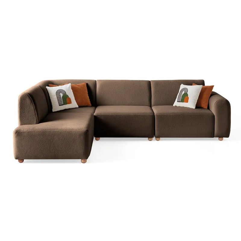 Corner Sofa S-Loft Left - Brown Brown