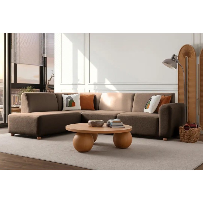 Corner Sofa S-Loft Left - Brown Brown