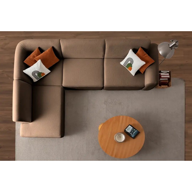 Corner Sofa S-Loft Left - Brown Brown
