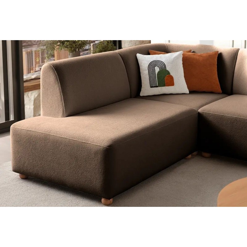 Corner Sofa S-Loft Left - Brown Brown