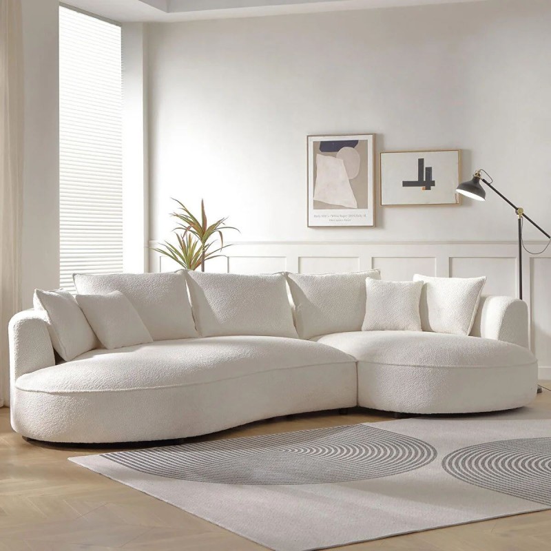 Corner Sofa Venedik Right - White White