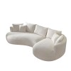 Corner Sofa Venedik Right - White White