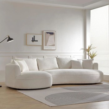 Corner Sofa Venedik Left - White White