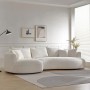 Corner Sofa Venedik Left - White White