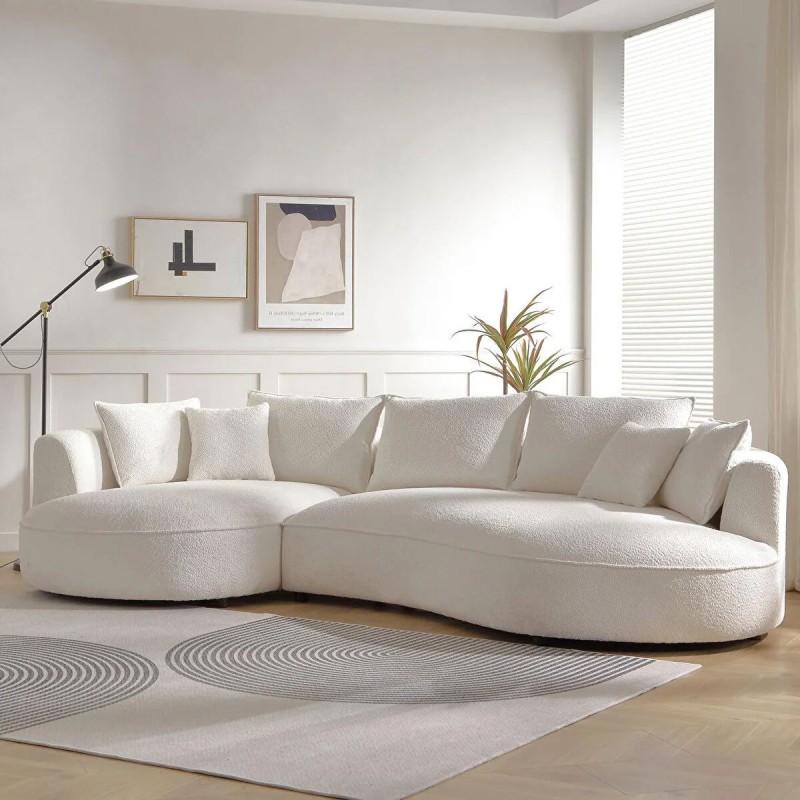 Corner Sofa Venedik Left - White White