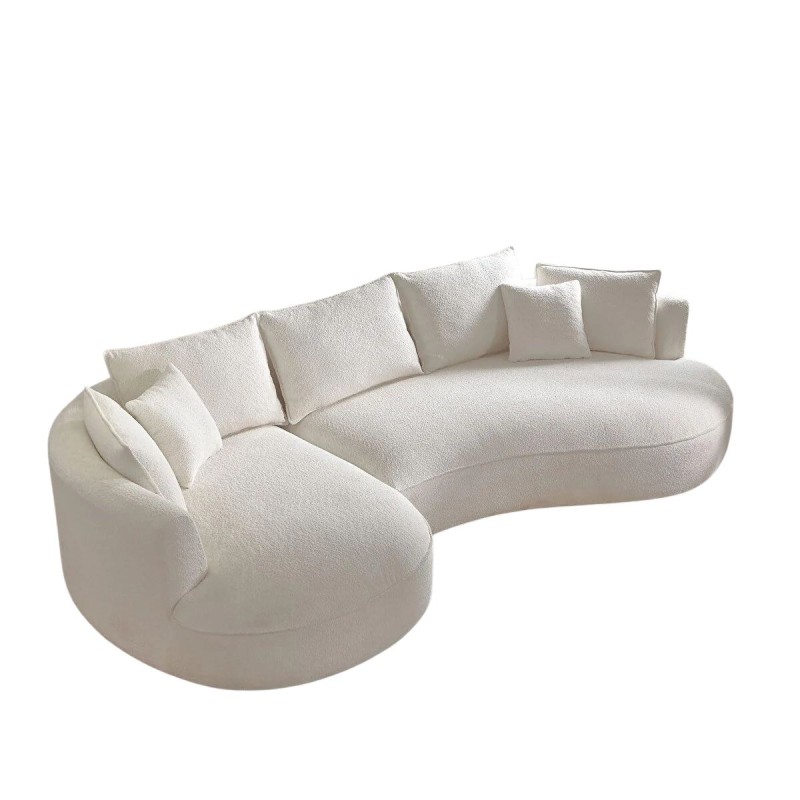 Corner Sofa Venedik Left - White White