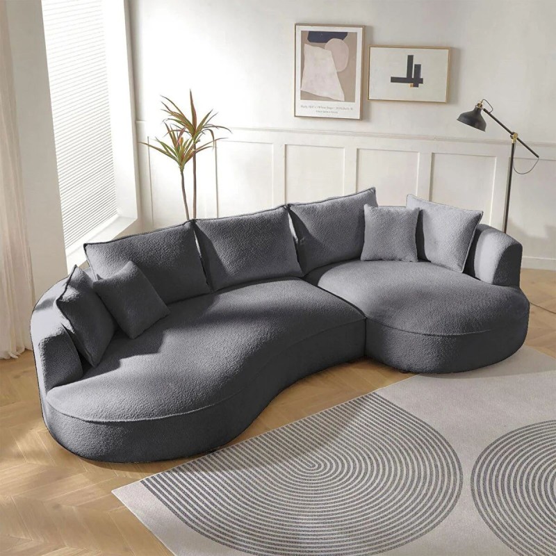 Corner Sofa Venedik Right - Dark Grey Dark Grey
