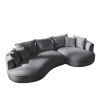 Corner Sofa Venedik Right - Dark Grey Dark Grey