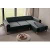 Corner Sofa Latte Relax Right - Anthracite Anthracite