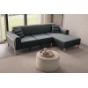 Corner Sofa Latte Relax Right - Anthracite Anthracite
