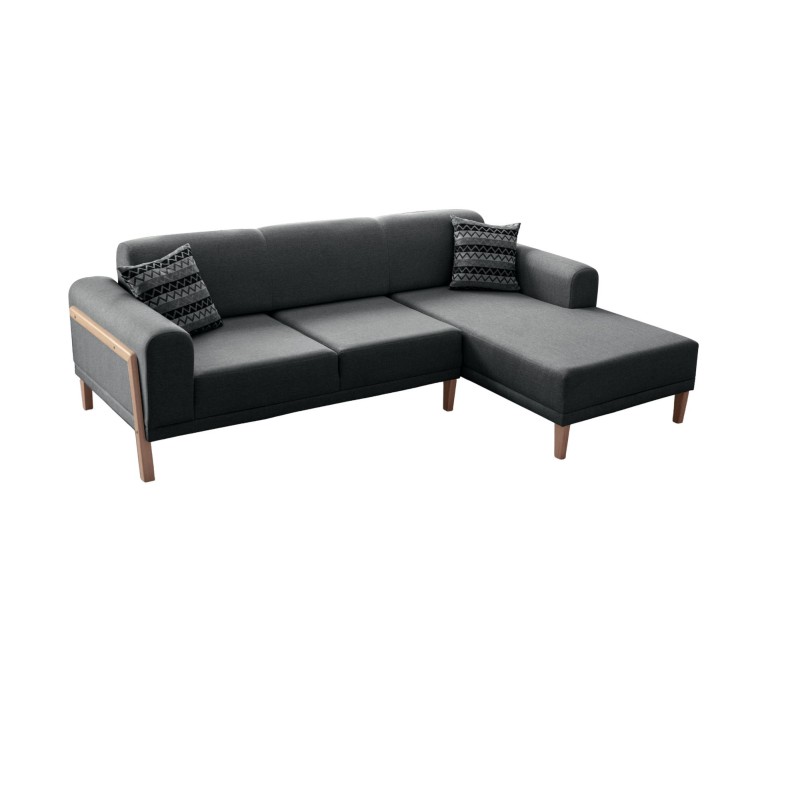 Corner Sofa Latte Relax Right - Anthracite Anthracite