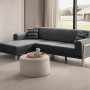 Corner Sofa Latte Relax Left - Anthracite Anthracite