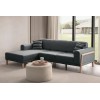 Corner Sofa Latte Relax Left - Anthracite Anthracite
