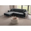 Corner Sofa Latte Relax Left - Anthracite Anthracite